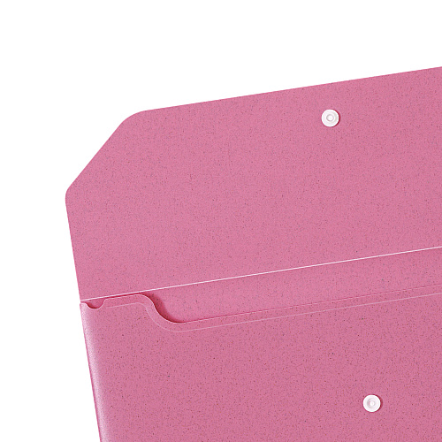 U Brands U-Eco Document Holder, 0.59" Expansion, 1 Section, Snap Button Closure, Letter Size, Assorted Colors, 10/Pack (6601U0112)