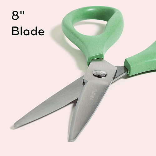 U Brands U-Eco Scissors, 9.45" Long, 3" Cut Length, Straight Assorted Color Handles, 3/Pack (6607U0124)