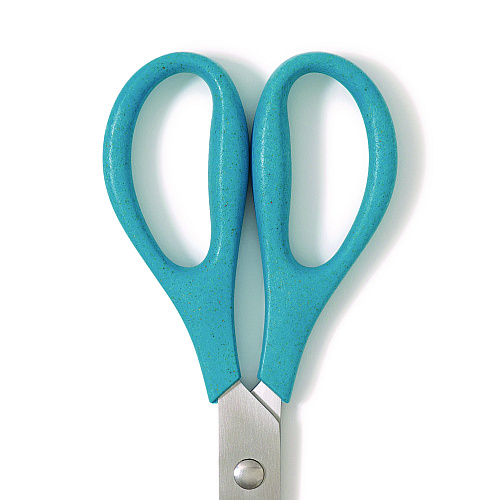 U Brands U-Eco Scissors, 9.45" Long, 3" Cut Length, Straight Assorted Color Handles, 3/Pack (6607U0124)