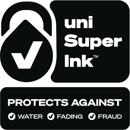 uni-ball 207 Impact Gel Pen, Stick, Bold 1 mm, Blue Ink, Silver/Black/Blue Barrel (65801)