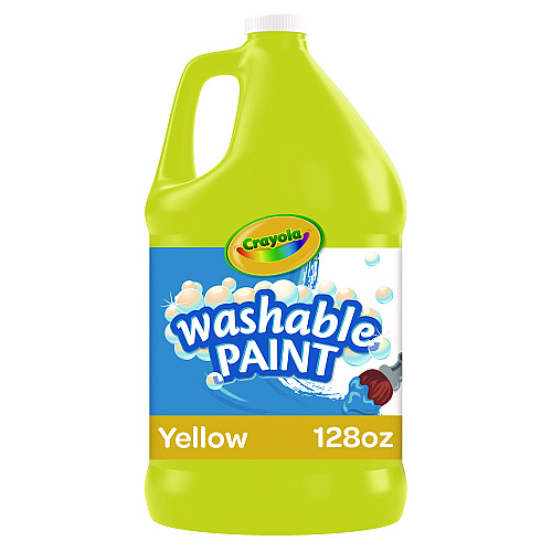Crayola Washable Paint, Yellow, 1 gal Bottle (542128034)
