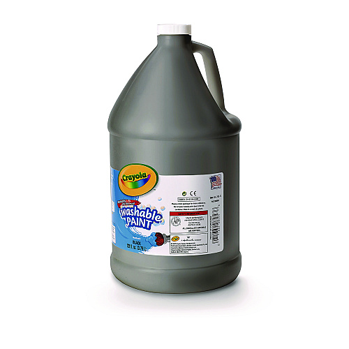 Crayola Washable Paint, Black, 1 gal Bottle (542128051)