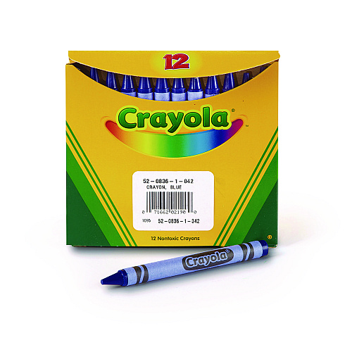 Crayola Bulk Crayons, Blue, 12/Box (520836042)