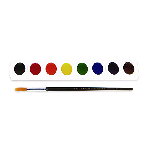 Crayola Watercolors, 8 Assorted Colors, Palette Tray (530080)