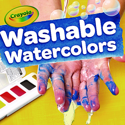 Crayola Watercolors, 8 Assorted Colors, Palette Tray (530080)