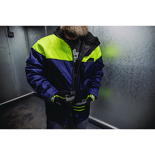 ergodyne N-Ferno 6476 Insulated Freezer Jacket, 5X-Large, Navy (41259)