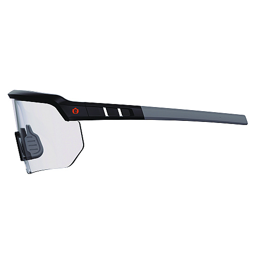 ergodyne Skullerz AEGIR Safety Glasses, Matte Black Nylon Impact Frame, Clear Polycarbonate Lens (55001)