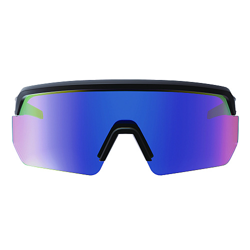 ergodyne Skullerz AEGIR Anti-Scratch/Enhanced Anti-Fog Safety Glasses, Black Nylon Impact Frame, Blue Mirror Polycarbonate Lens (55008)