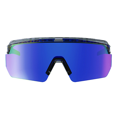 ergodyne Skullerz AEGIR Anti-Scratch/Anti-Fog Safety Glasses, Clear Smoke Nylon Impact Frame, Blue Mirror Polycarbonate Lens (55012)