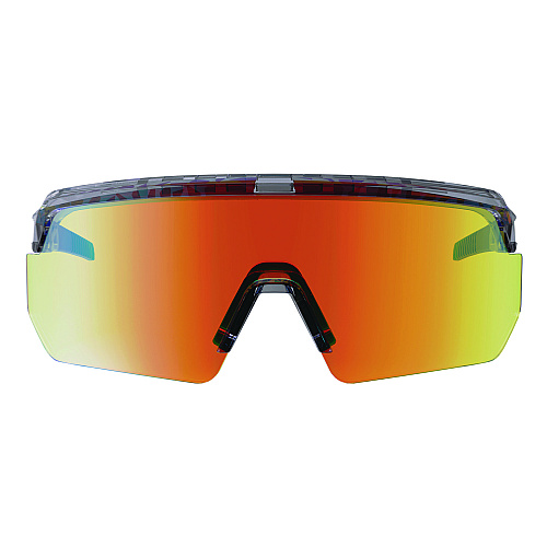 ergodyne Skullerz AEGIR Anti-Scratch/Anti-Fog Safety Glasses, Clear Smoke Nylon Impact Frame, Orange Mirror Polycarbonate Lens (55014)