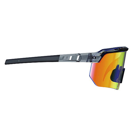 ergodyne Skullerz AEGIR Anti-Scratch/Anti-Fog Safety Glasses, Clear Smoke Nylon Impact Frame, Orange Mirror Polycarbonate Lens (55014)