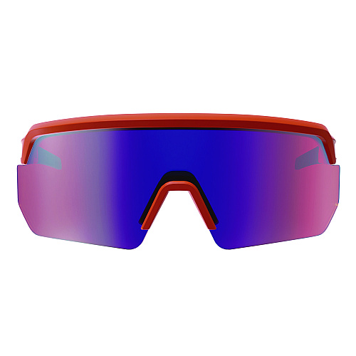 ergodyne Skullerz AEGIR Anti-Scratch/Anti-Fog Safety Glasses, Orange Nylon Impact Frame, Purple Mirror Polycarbonate Lens (55020)