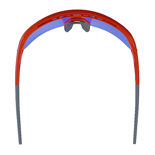 ergodyne Skullerz AEGIR Anti-Scratch/Enhanced Anti-Fog Safety Glasses, Orange Nylon Impact Frame, Blue Mirror Polycarbonate Lens (55022)