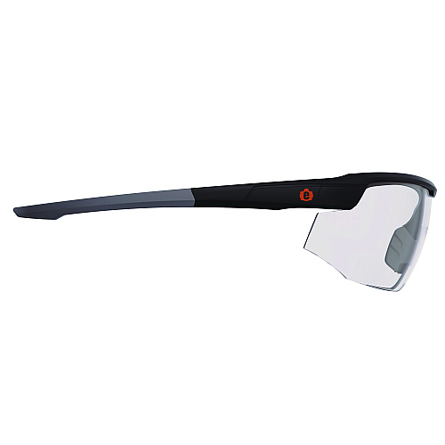 ergodyne Skullerz SKOLL Anti-Scratch/Anti-Fog Safety Glasses, Matte Black Nylon Impact Frame, Clear Polycarbonate Lens (59005)