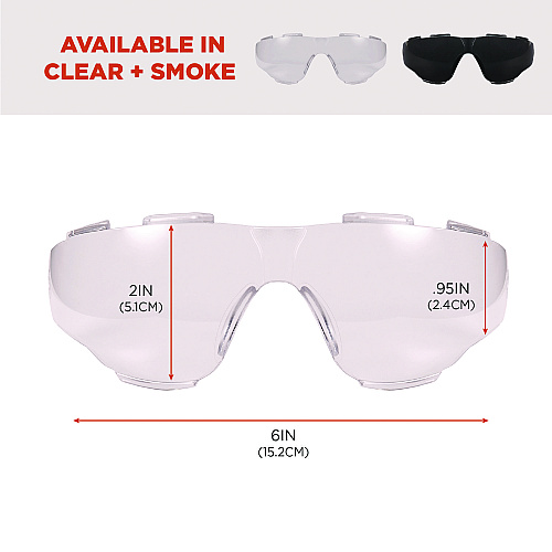 ergodyne Skullerz ARKYN Anti-Scratch and Enhanced Anti-Fog Safety Goggles Replacement Lens, Clear (60306)