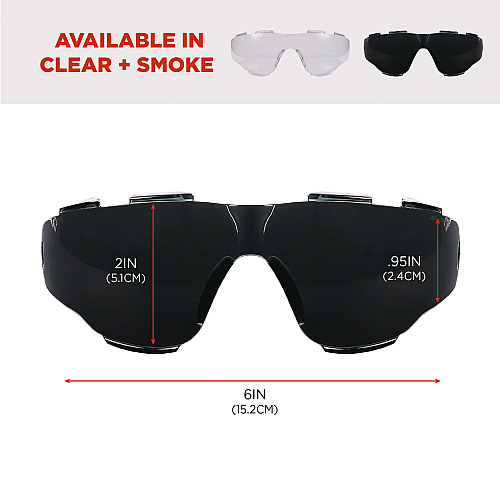 ergodyne Skullerz ARKYN Anti-Scratch and Enhanced Anti-Fog Safety Goggles Replacement Lens, Smoke (60307)