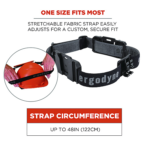 ergodyne Skullerz 8980 Headband Light Mount with Fabric Strap (60292)