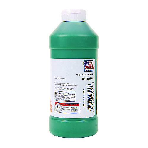 Crayola Washable Fingerpaint, Green, 16 oz Bottle (551316044)
