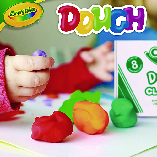 Crayola Dough Classpack, 3 oz, 8 Assorted Colors, 24/Pack (570171)