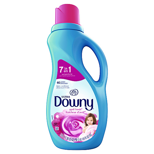 Downy Liquid Fabric Softener, April Fresh, 44 oz Bottle, 6/Carton (10033)