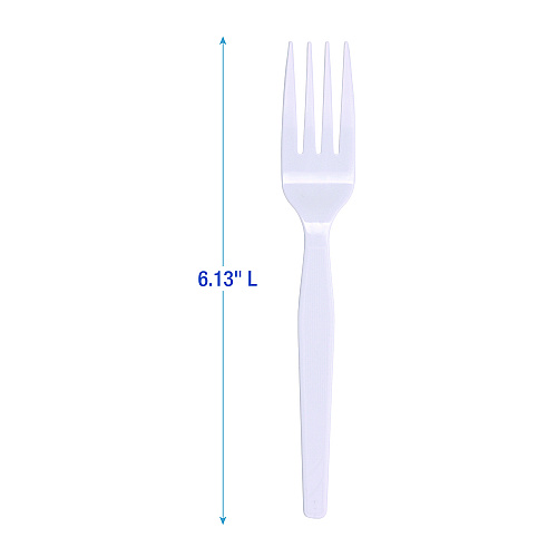 Boardwalk&reg; Plastic Tableware, Fork, White, 1,000 Count (BWKFORKMWPSCT)