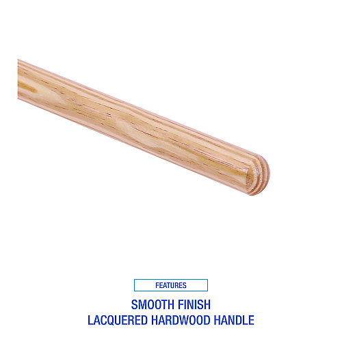 Boardwalk&reg; Tapered End Broom Handle, Hardwood, 1 1/8" Diameter x 54" (BWK124)