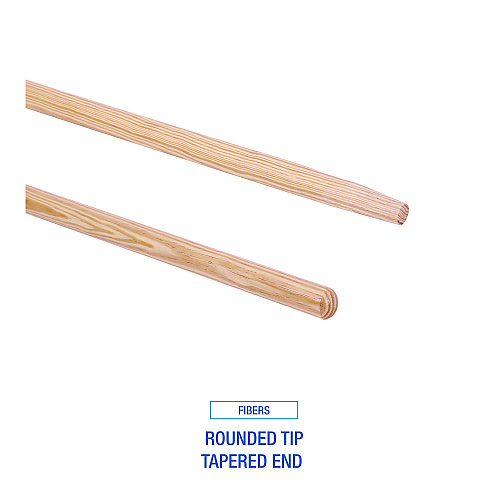 Boardwalk&reg; Tapered End Broom Handle, Hardwood, 1 1/8" Diameter x 54" (BWK124)