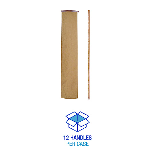 Boardwalk&reg; Tapered End Broom Handle, Hardwood, 1 1/8" Diameter x 54" (BWK124)