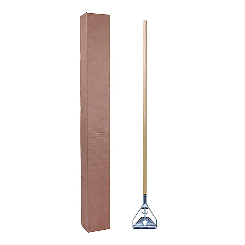 Boardwalk&reg; 605 Quick Change Metal Head 54" Wood Mop Handle (BWK605)
