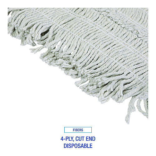 Boardwalk&reg; Disposable Dust Mop Head, Cotton, 18w x 5d (BWK1618)