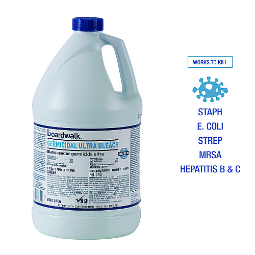 Boardwalk&reg; Germicidal Ultra Bleach, 6 Gallon Bottles (BWK3406)