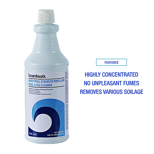 Boardwalk&reg; Industrial Bowl & Tile Cleaner, Floral, 32 oz., 12 Bottles (BWK4820)