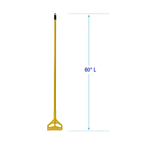 Boardwalk&reg; Cut-End Mop Kits, #24, 60" Handle, 2 Mop Heads and 1 Handle (BWK5324C)