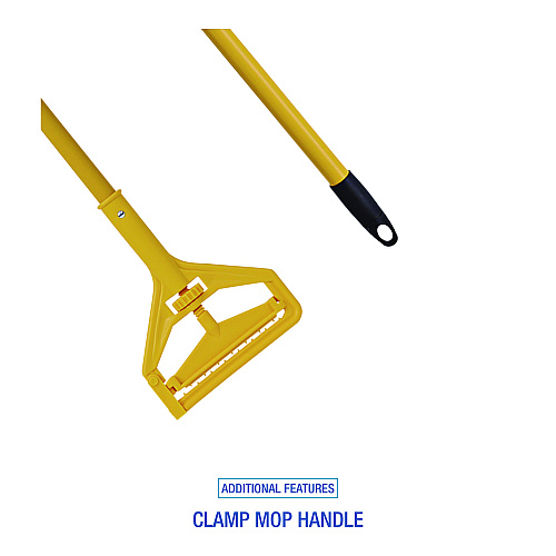 Boardwalk&reg; Cut-End Mop Kits, #24, 60" Handle, 2 Mop Heads and 1 Handle (BWK5324C)
