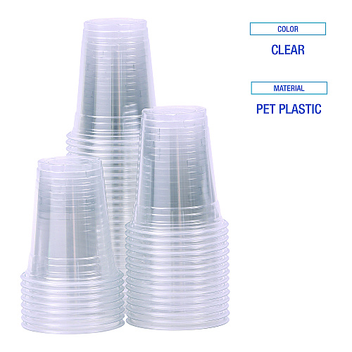 Boardwalk&reg; Clear Plastic Cold Cups, 12 oz, 1000/Carton (BWKPET12)