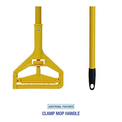 Boardwalk&reg; Cleaning Kit, Mop, Handle, Push Broom, Maids Broom (BWKCLEANKIT)