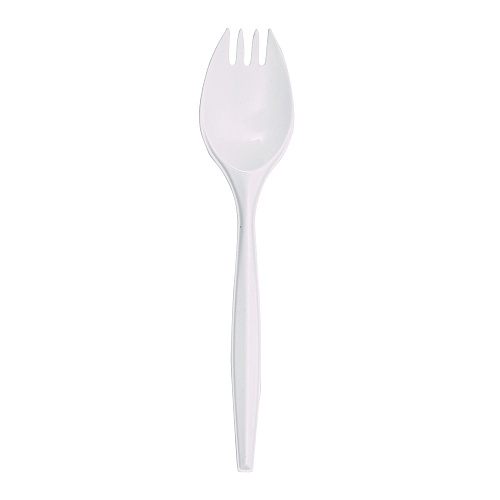 Boardwalk&reg; Mediumweight Plastic Cutlery, Spork, 1,000 Sporks (BWKSPORK)