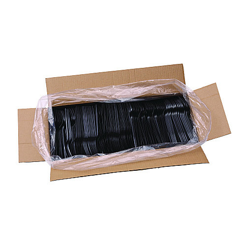 Boardwalk&reg; Heavyweight Plastic Cutlery, Fork, 1000 Forks (BWKFORKHWPPBLA)