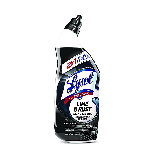 Lysol&reg; Toilet Bowl Cleaner, Lime/Rust Remover, 24 oz, 9 Bottles (98013)