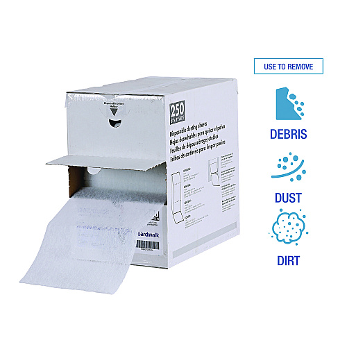 Boardwalk&reg; TrapEze Dusting Sheets, White, 250 Sheets, 1 Roll (BWK582508)