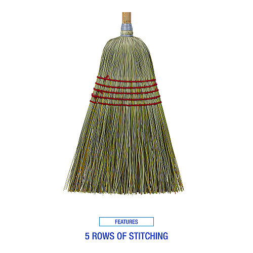 Boardwalk&reg; Corn/Fiber Lobby Brooms, 53.5", Natural, 6/Carton (BWKBR10004)