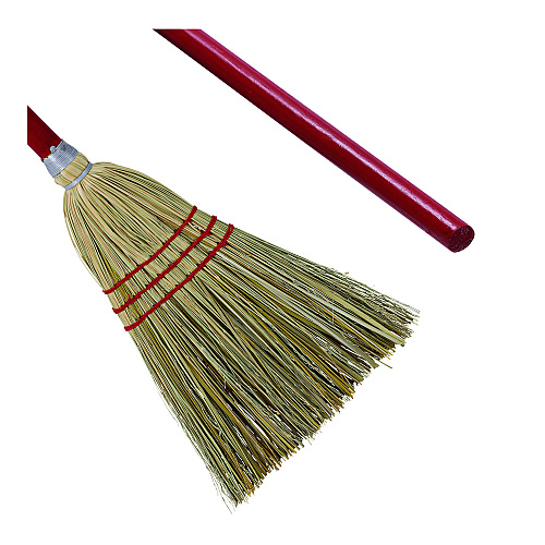 Boardwalk&reg; Corn/Fiber Lobby Brooms, 48", Gray/Natural, 12/Carton (BWKBR10016)