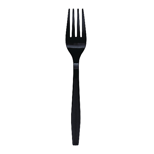 Boardwalk&reg; Heavyweight Plastic Cutlery, Fork, 1000 Forks (BWKFORKHWPPBLA)