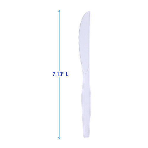 Boardwalk&reg; Plastic Tableware, White, 1000 Knives (BWKKNIFEMWPSCT)