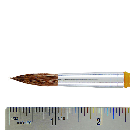 Crayola Watercolor Brush Set, Size 12, Camel-Hair Blend, Round Profile, 3/Pack (051127012)