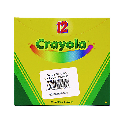 Crayola Bulk Crayons, Peach, 12/Box (520836033)