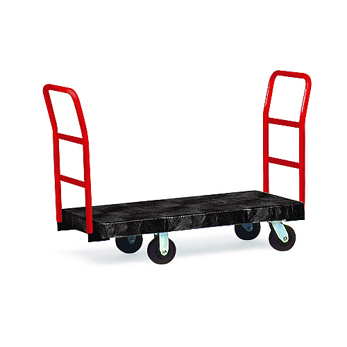Rubbermaid Commercial Heavy-Duty Platform Truck Cart, 1,200 lb Capacity, 24 x 48 Platform, Black (443610BLA)
