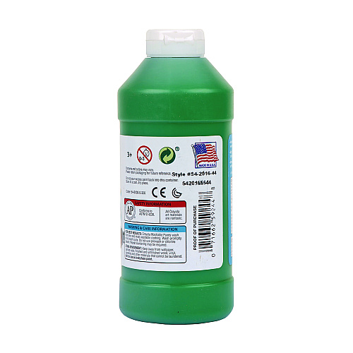 Crayola Washable Paint, Green, 16 oz Bottle (542016044)