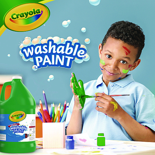 Crayola Washable Paint, Green, 1 gal Bottle (542128044)