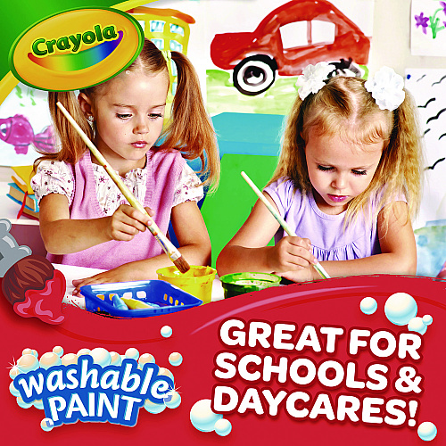 Crayola Artista II Washable Tempera Paint, Red, 16 oz Bottle (543115038)